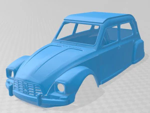 citroen dyane 6 printable body car 3D Print Model
