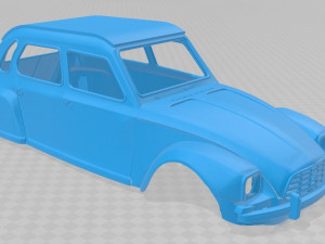 citroen dyane 6 printable body car 3D प्रिंट मॉडल