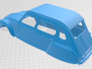 citroen dyane 6 printable body car 3D प्रिंट मॉडल