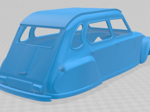citroen dyane 6 printable body car 3D प्रिंट मॉडल