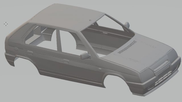 skoda favorit printable body car 3D Принт Модель .c4d .max .obj .3ds .fbx .stl .blend 