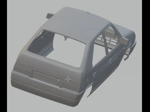 skoda favorit printable body car 3D Print Model