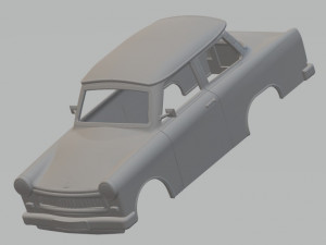 trabant 601 printable body car 3D Print Model