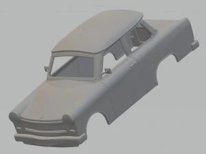 trabant 601 bodi mobil yang dapat dicetak Model Cetak 3D