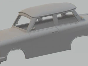 trabant 601 printable body car 3D Print Model