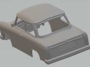 trabant 601 printable body car 3D Print Model