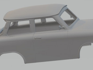 trabant 601 printable body car 3D Print Model