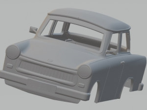 trabant 601 printable body car 3D Print Model