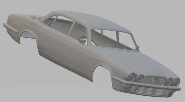 jaguar xj6 sedan printable body car 3D Print Model .c4d .max .obj .3ds .fbx .stl .blend 