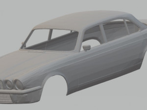 jaguar xj6 sedan printable body car 3D Print Model