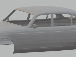 jaguar xj6 sedan printable body car 3D Print Model