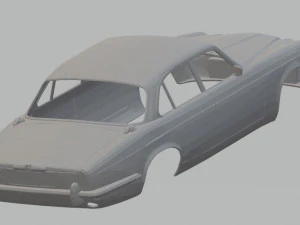 jaguar xj6 sedan printable body car 3D Print Model