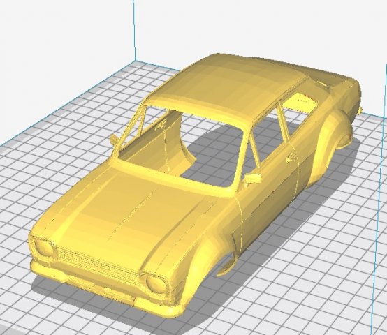 escort mk1 printable body car 3D Print Model .c4d .max .obj .3ds .fbx .stl .blend 