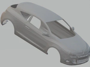 ルノー メガーヌ 3 クーペ 印刷可能なボディ車 3Dプリントモデル