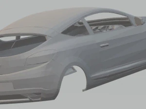 ルノー メガーヌ 3 クーペ 印刷可能なボディ車 3Dプリントモデル