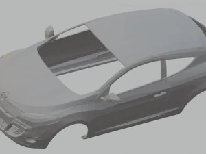 ルノー メガーヌ 3 クーペ 印刷可能なボディ車 3Dプリントモデル