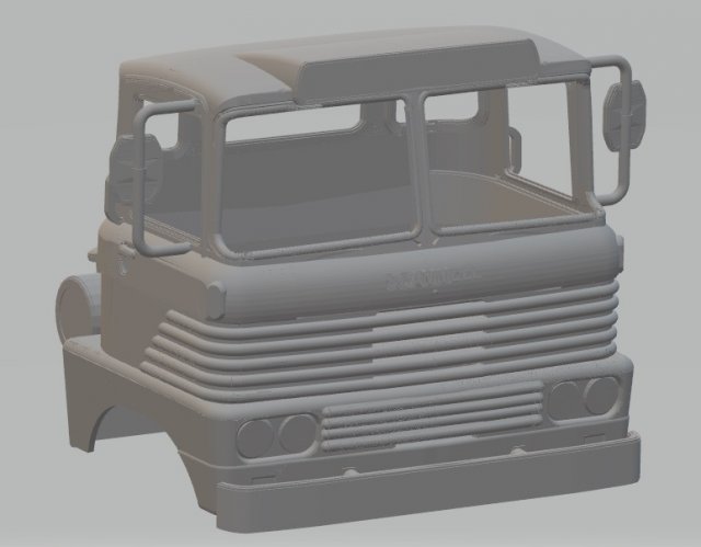 scammell trunker 1960s printable cab Modelo de impresión 3D .c4d .max .obj .3ds .fbx .stl .blend 