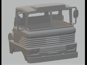 scammell trunker 1960s printable cab 3D Print Model