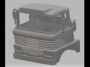 scammell trunker 1960s printable cab Modelo de impresión 3D