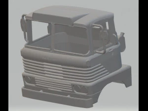 scammell trunker 1960s printable cab 3D Print Model