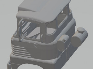 scammell trunker 1960s printable cab Modelo de impresión 3D