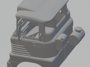 scammell trunker 1960s printable cab 3D Print Model