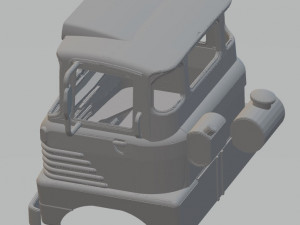 scammell trunker 1960s printable cab Modelo de impresión 3D