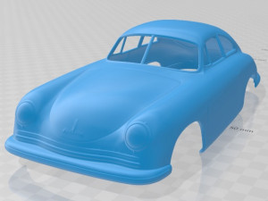 porsche 356 coupe 1948 printable body car 3D Print Model