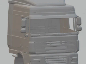 daf xf printable cab truck 3D Print Model