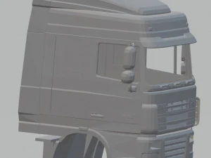 daf xf printable cab truck 3D Print Model
