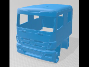 mercedes actros double cabin printable truck 3D Print Model