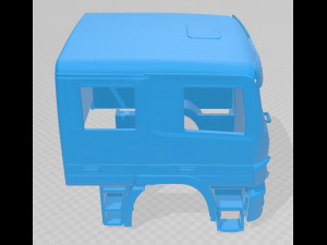 mercedes actros double cabin printable truck 3Dプリントモデル