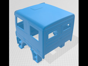 mercedes actros double cabin printable truck 3Dプリントモデル