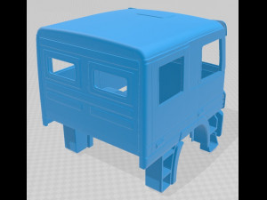 mercedes actros double cabin printable truck 3Dプリントモデル