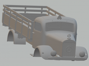 mercedes l5000 printable truck Modelo de Impressão 3D