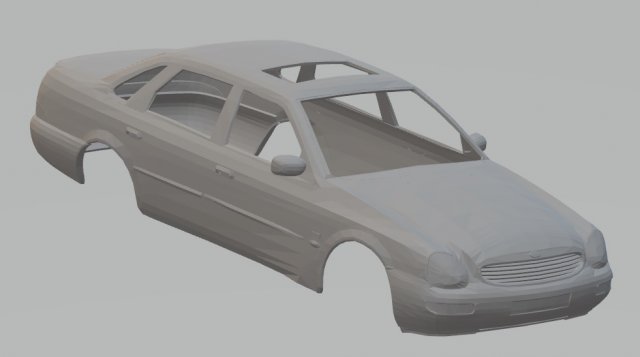 scorpio 1996 printable body car 3Dプリントモデル .c4d .max .obj .3ds .fbx .stl .blend 