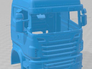 Scania R730 2010 Printable Cabin Truck 3D Print Model