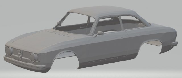 alfa romeo giulia sprint printable body car 3D प्रिंट मॉडल .c4d .max .obj .3ds .fbx .stl .blend 