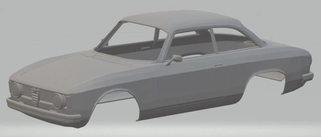 alfa romeo giulia sprint printable body car 3D Print Model .c4d .max .obj .3ds .fbx .stl .blend 