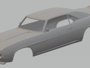 chevrolet camaro 1962 printable body car 3D Print Model