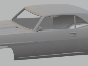 chevrolet camaro 1962 printable body car 3D Print Model