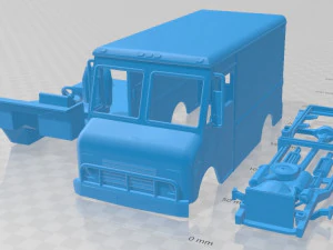 grumman olson 1986 printable truck 3D Print Model