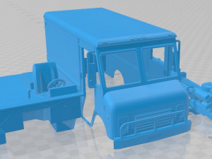 grumman olson 1986 printable truck 3D Print Model