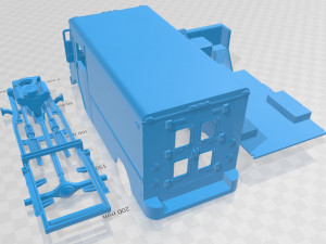 grumman olson 1986 printable truck 3D Print Model