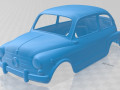 fiat 600 d 1960 - seat 600 printable body car 3D प्रिंट मॉडल