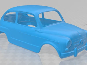 fiat 600 d 1960 - seat 600 printable body car 3D Print Model