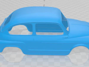 fiat 600 d 1960 - seat 600 printable body car 3D Print Model