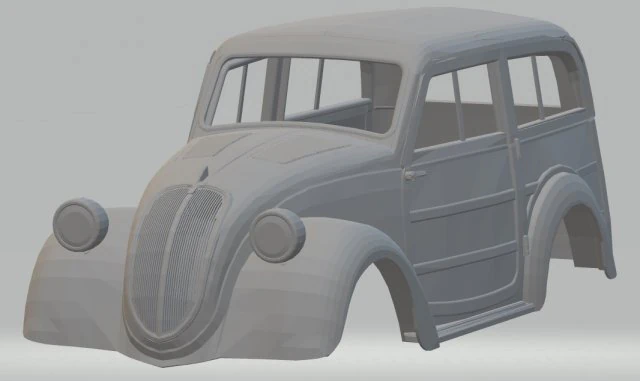 fiat 500 b belvedere 1939 printable body car 3D Print Model .c4d .max .obj .3ds .fbx .stl .blend 