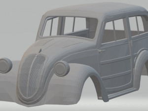 fiat 500 b belvedere 1939 printable body car 3D Print Model