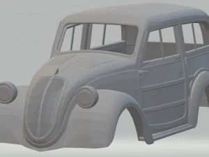 fiat 500 b belvedere 1939 bodi mobil yang dapat dicetak Model Cetak 3D